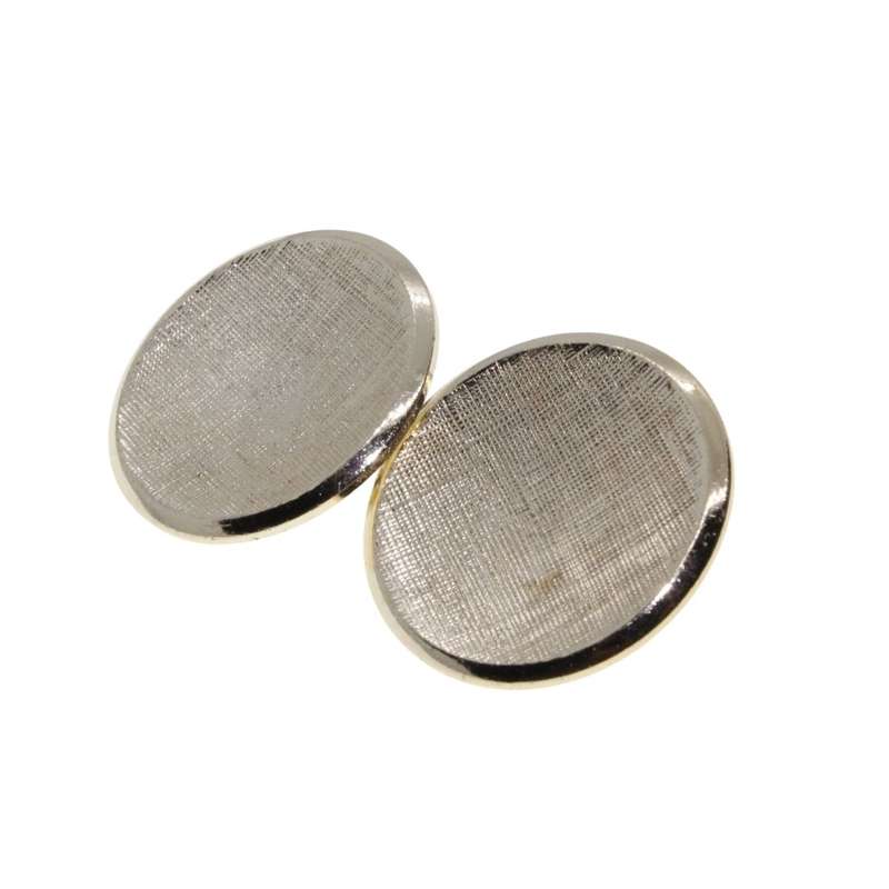 Earrings - Gold Tone Beautifully Round Indented Clip On Earrings - ML3363