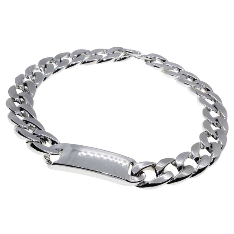 Necklace - Silver Tone Plastic Chunky Link Chain Necklace - ML3368