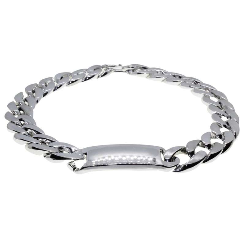 Necklace - Silver Tone Plastic Chunky Link Chain Necklace - ML3368
