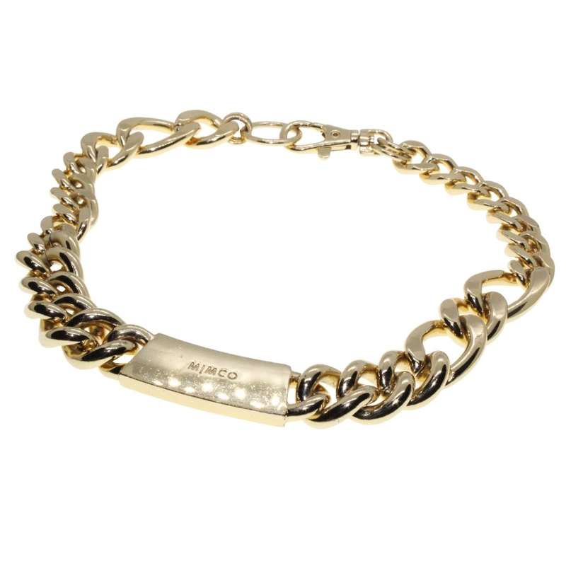 Necklace - Gold Tone Chunky Statement Necklace. Mimco Branded - ML3391