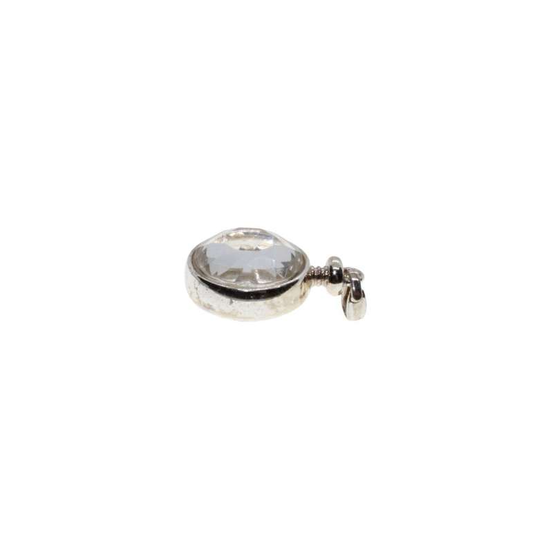 Pendant - Gold Tone See-through Round Pendant with Faux Gold small loose Nuggets - ML3421