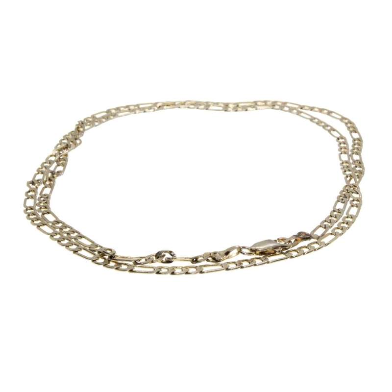 Chain - Gold Tone Dainty Figaro Chain - ML3423