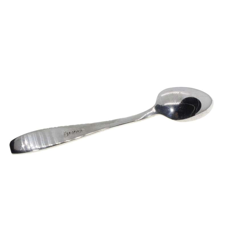 Coffee Spoons - Vintage 12 Angora Silver Plated Coffee Spoons made In England. Original Box - ML3427