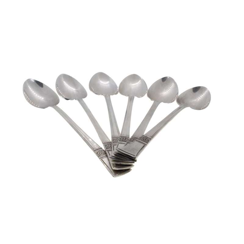 Spoons -Angora Silver Plated  6 Coffee 6 Cake Forks. Made in England. In original Box - ML3429