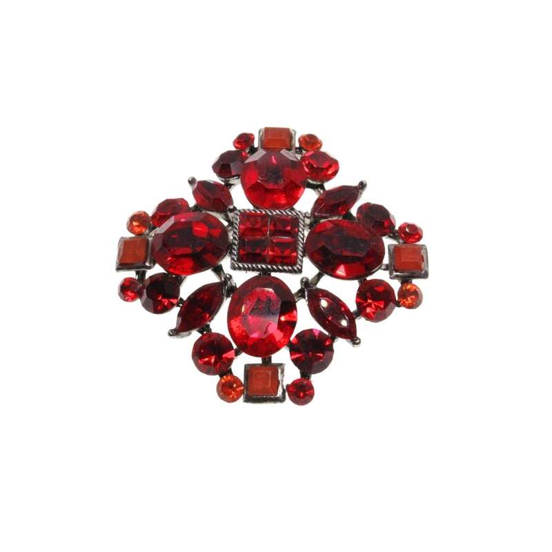 Brooches - Assorted colours, sizes, shapes, beads. Fun Fashion Party Brooches x 10 - ML3438