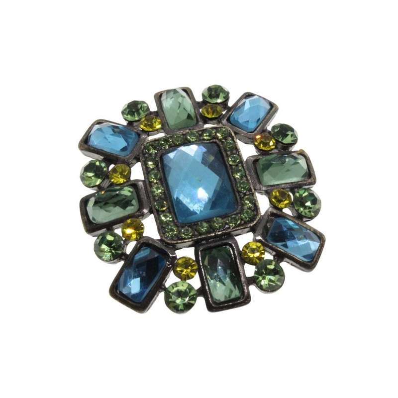 Brooches - Assorted colours, sizes, shapes, beads. Fun Fashion Party Brooches x 10 - ML3438