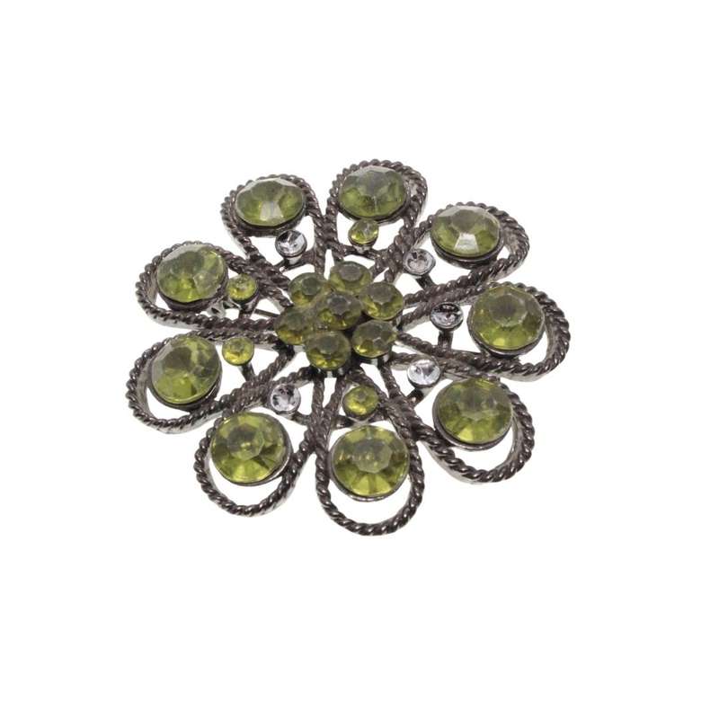 Brooches - Assorted colours, sizes, shapes, beads. Fun Fashion Party Brooches x 10 - ML3438
