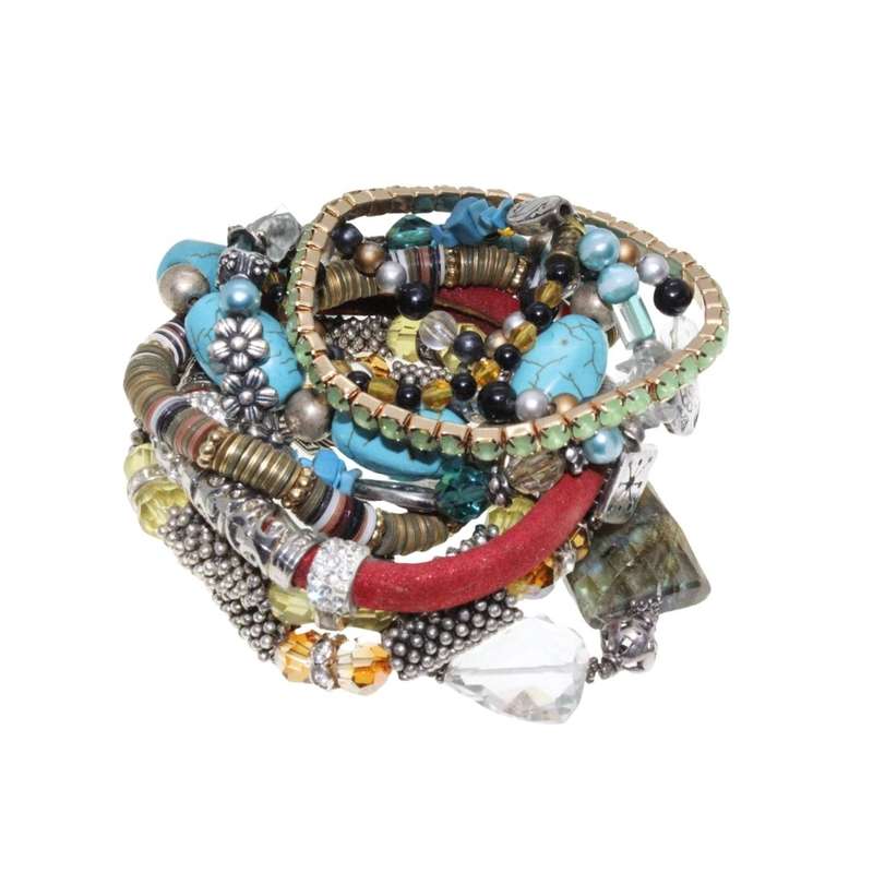 Bracelets - Assorted Beaded Bracelets. Various styles and sizes x 10 - ML3439