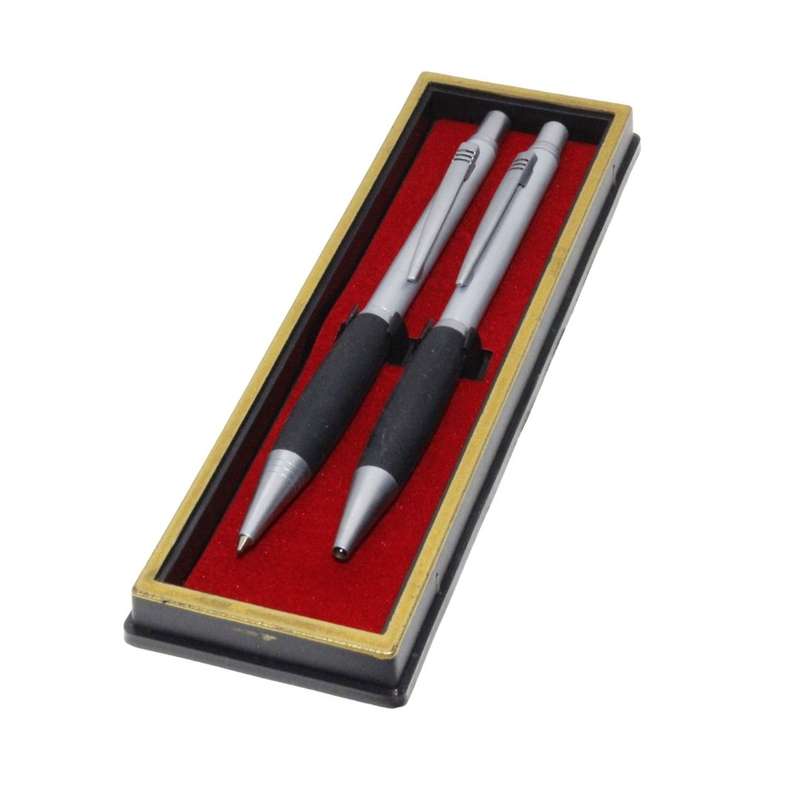 Pen -  Ballpoint and Pencil slim shape in Perspex Container - ML3447