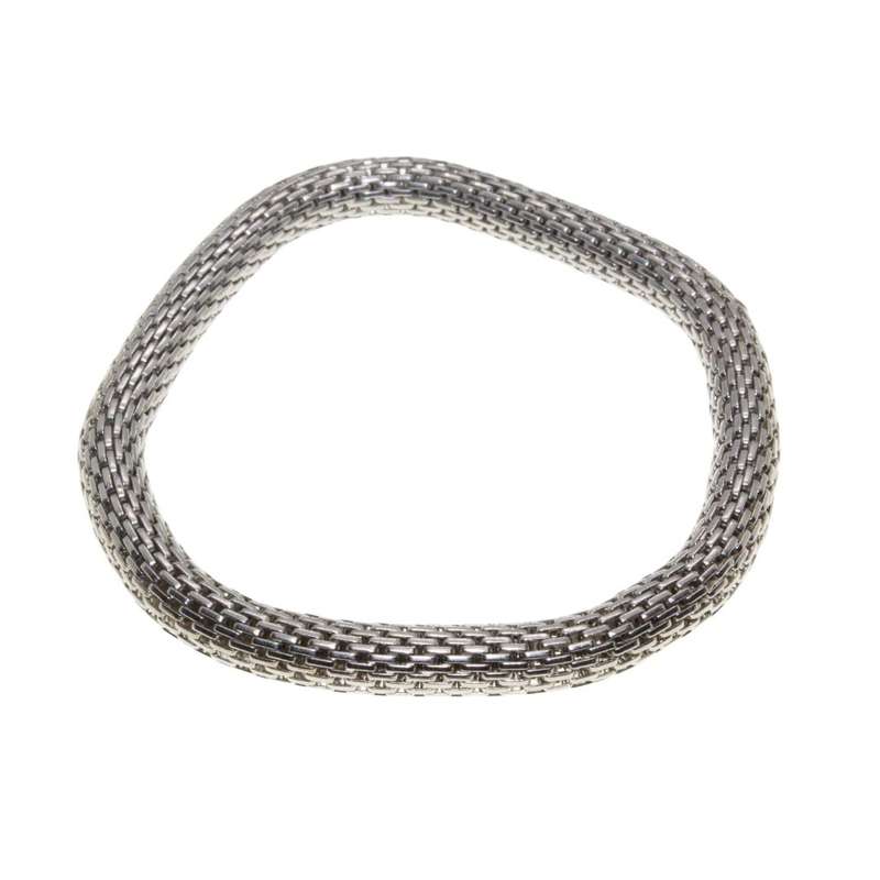 Bracelet - Silver Tone Stretch Mesh Bracelet - ML3469