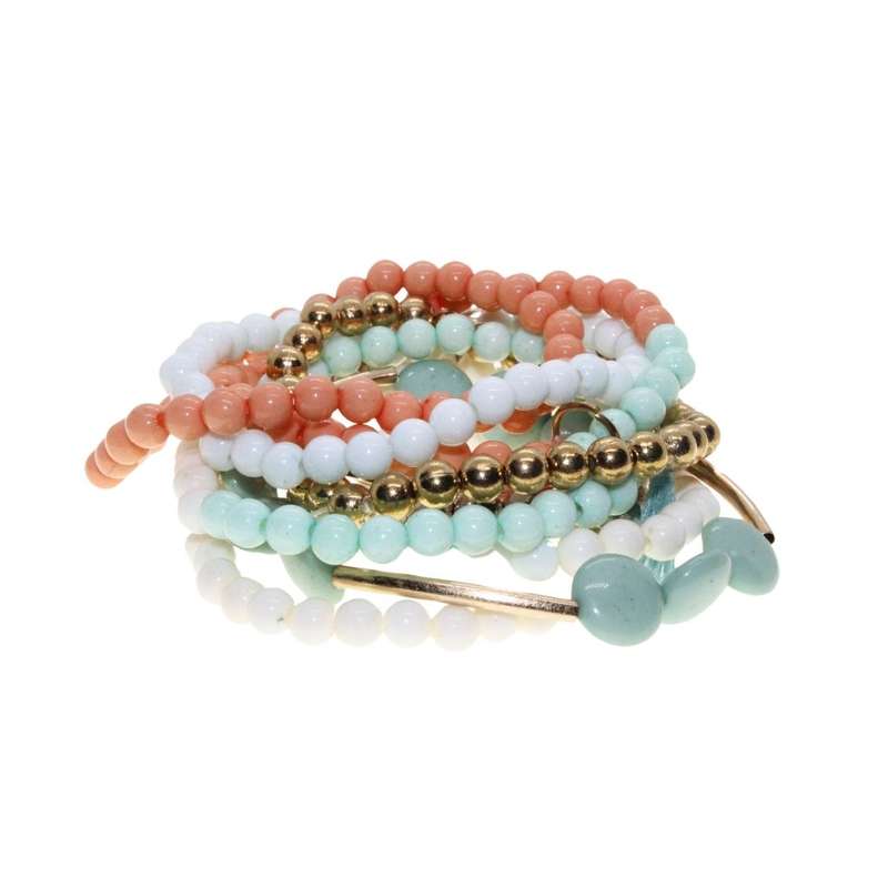 Bracelets - Assorted Fun Pack various sizes, colours, style Bracelets x 10 - ML3475