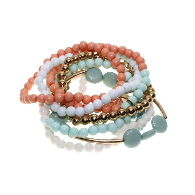 Bracelets - Assorted Fun Pack various sizes, colours, style Bracelets x 10 - ML3475