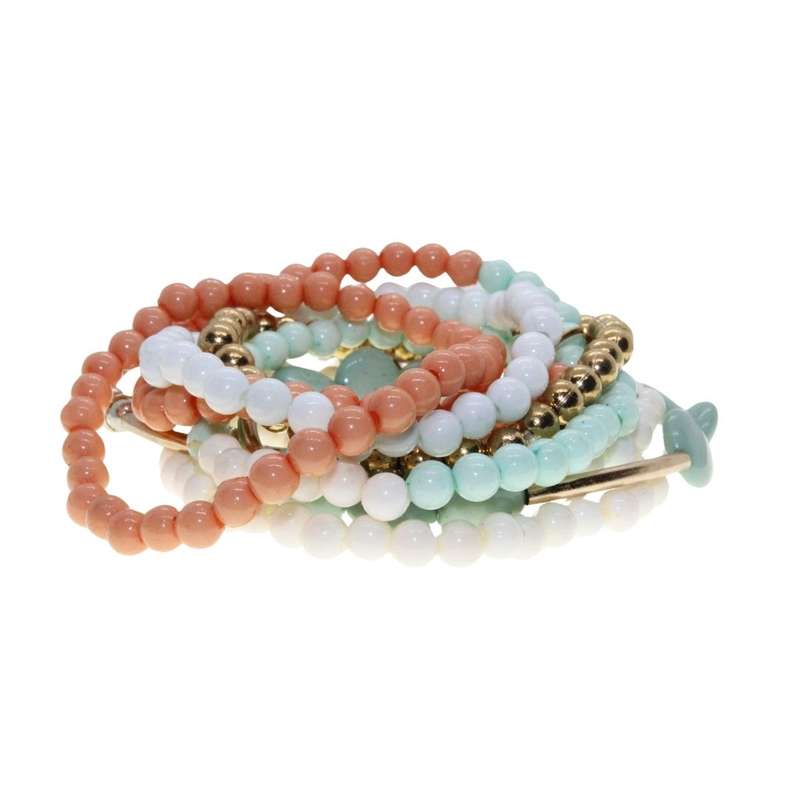 Bracelets - Assorted Fun Pack various sizes, colours, style Bracelets x 10 - ML3475