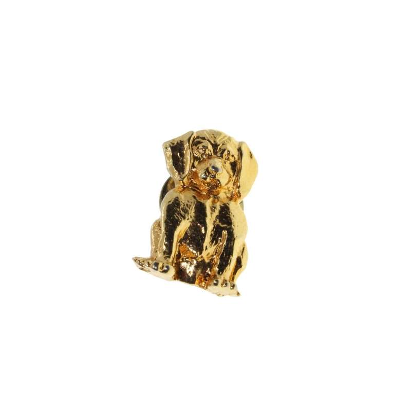 Lapel Pin - Gold Tone Dog Lapel Pin - ML3476