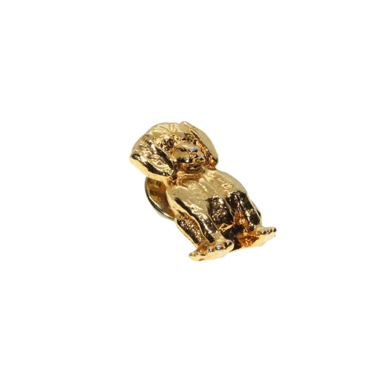 Lapel Pin - Gold Tone Dog Lapel Pin - ML3476