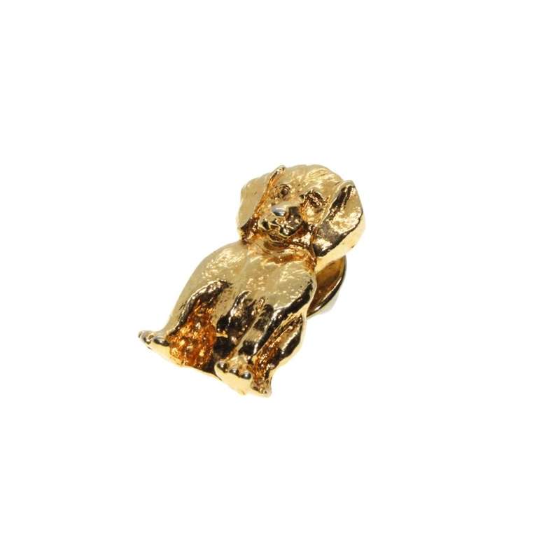 Lapel Pin - Gold Tone Dog Lapel Pin - ML3476