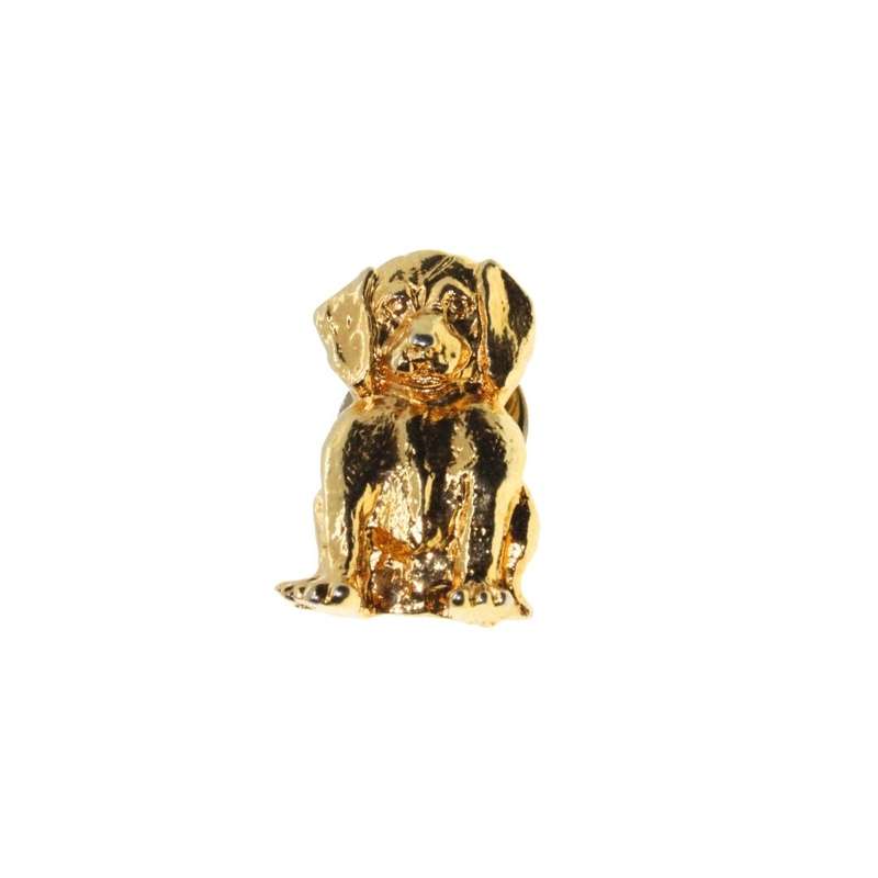 Lapel Pin - Gold Tone Dog Lapel Pin - ML3476