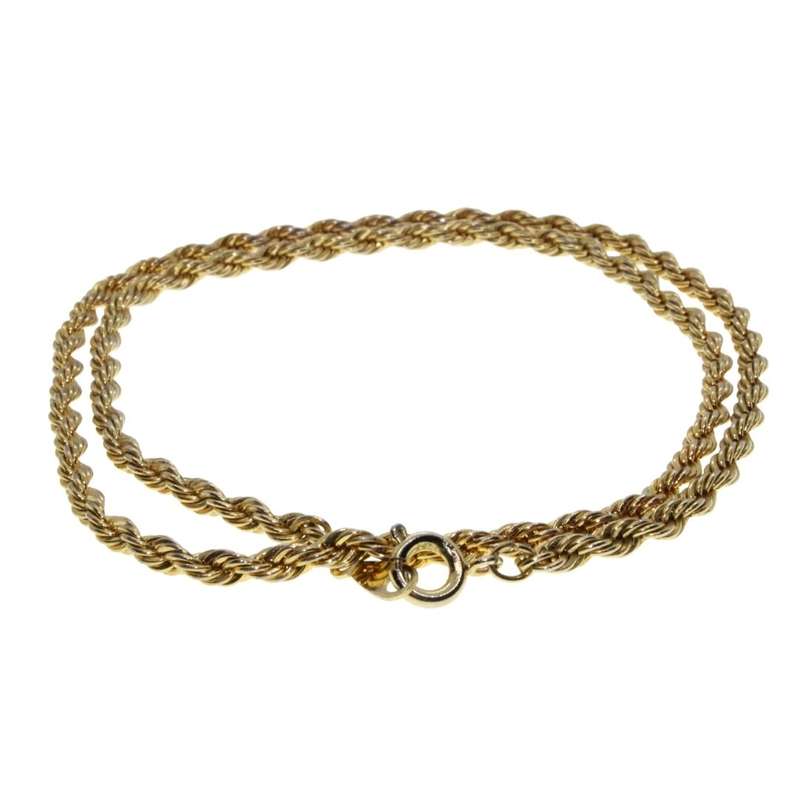 Chain - Gold Tone Rope Chain - ML3492