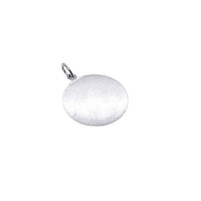 Pendant - Vintage Silver Tone Saint Christopher Pendant. Patron Saint of Travellers - ML3493