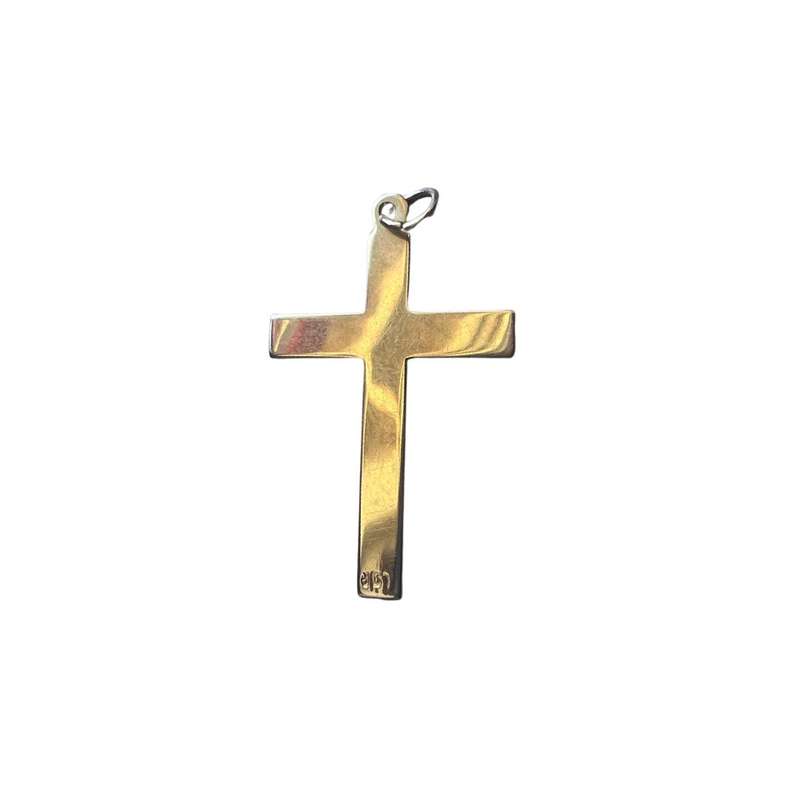 Pendant - Vintage 9ct Gold Straight Cross Pendant - ML3503