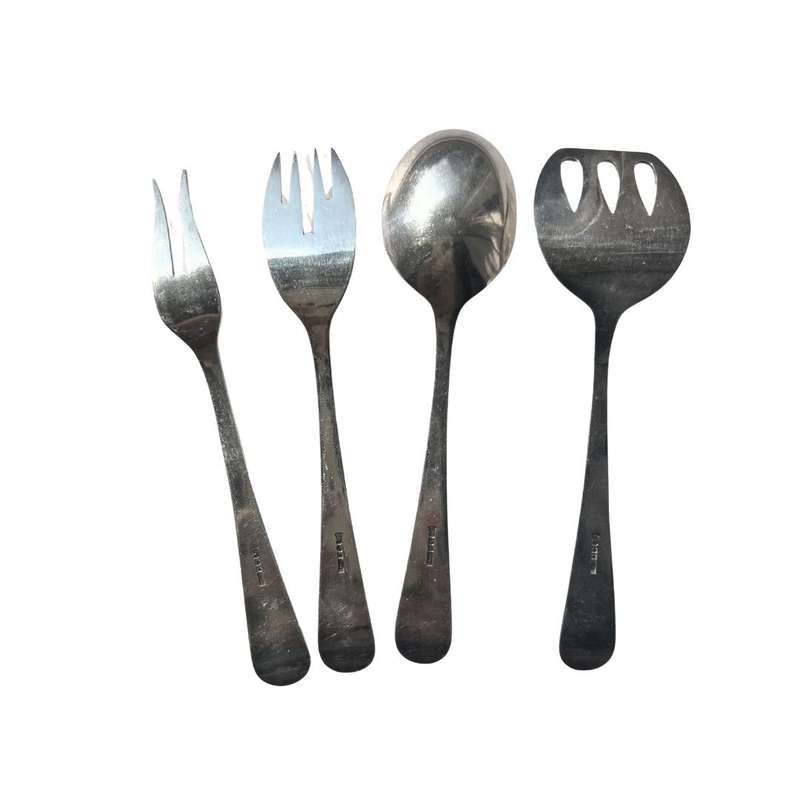 Ant & Coll  - Vintage 4 Piece Server Set hallmarked Silver Plated - ML3559