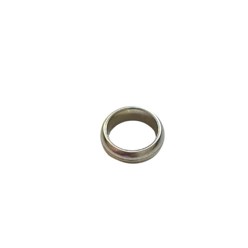 Ring -  Vintage Titanium mens ring with beveled lines - ML3601