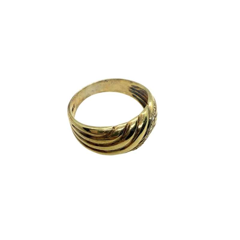 Ring - Gold Tone Ring Small Diamantés ML3665