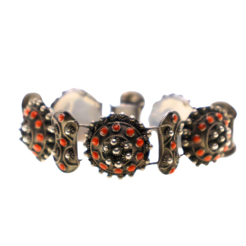 Bracelet - Silver and Carnelian Bracelet - ML3668