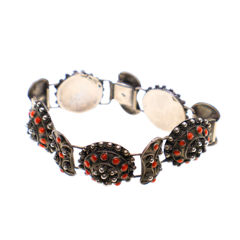 Bracelet - Silver and Carnelian Bracelet - ML3668