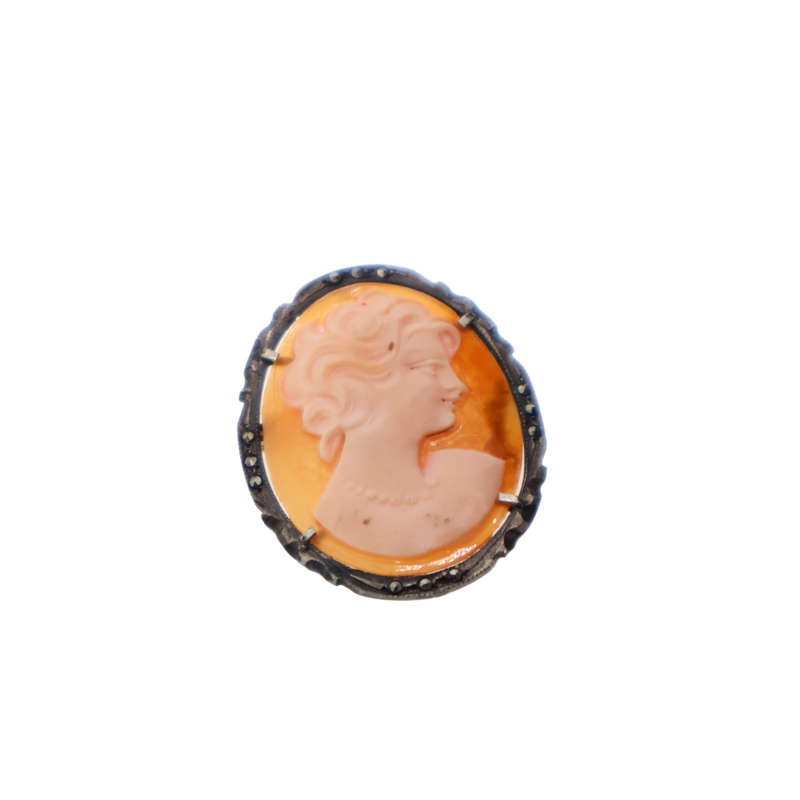 Brooch/Pendan - Filigree  carved Cameo - ML3678