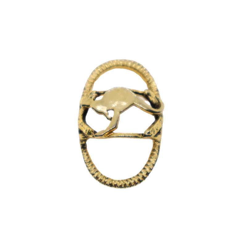 Scarf Clip -  Kangaroo. Oval Shape - ML3681