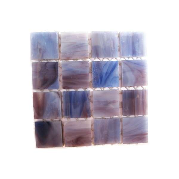 Tiffany (stained) Glass - Purple Mix 20x20mm
