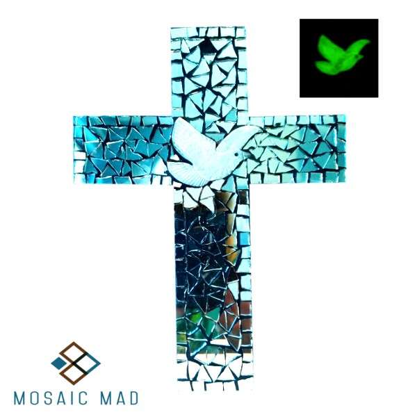 Mosaic Project: Cross with DOVE 1 Medium. DIY kit