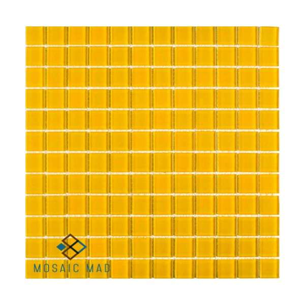 Crystal Glass Mosaic Tiles 23mm x 23mm- SUNFLOWER Full Sheet