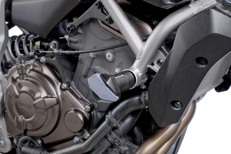 PUIG - Yamaha MT-07 (14-16) - Black R12 Frame Sliders (Full Kit)