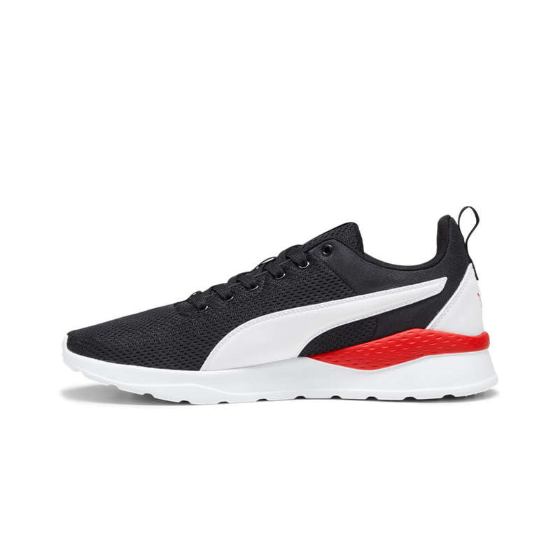 PUMA ANZARUN LITE BLK WHITE RED RUNNING SHOES