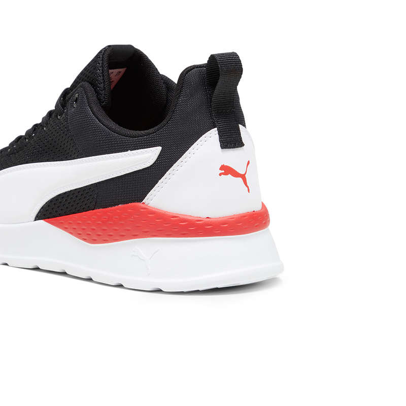 PUMA ANZARUN LITE BLK WHITE RED RUNNING SHOES