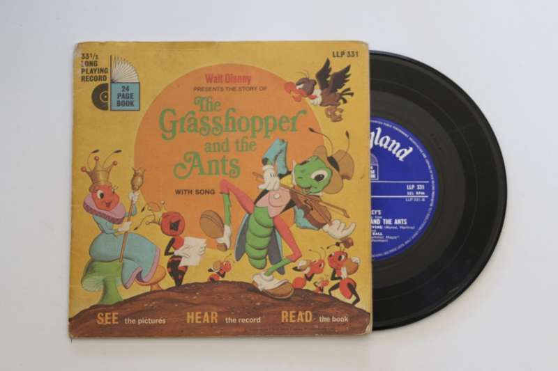 Walt Disney - The Grasshopper And The Ants (7")(VG)