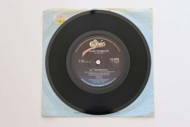 George Michael - Hand To Mouth (7")(VG/Gen)