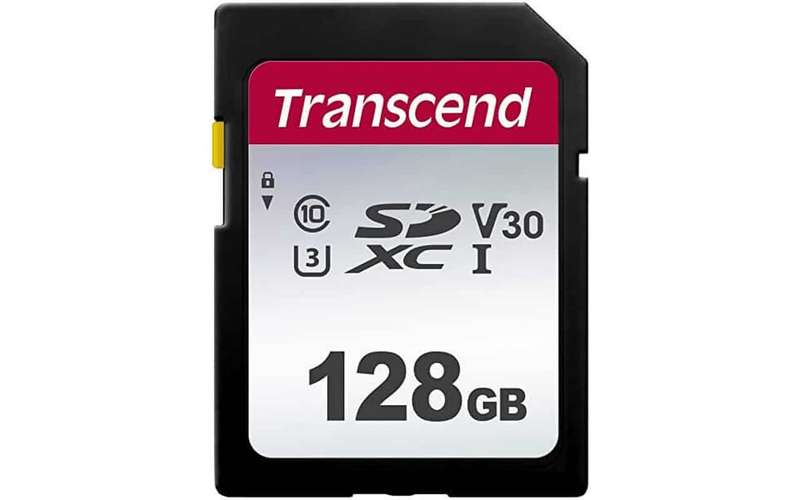 Transcend 300S 128GB UHS-1 Class 10 U1 U3 V30 SDXC Card