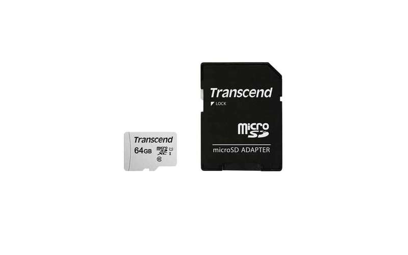 Transcend 300S 64GB Micro SD UHS-I U1 Class 10 Read 95 MB/S Write 45MB/S With SD Adapter