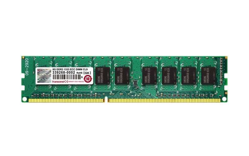 Transcend 8GB DDR3-1333 ECC DIMM 9-9-9