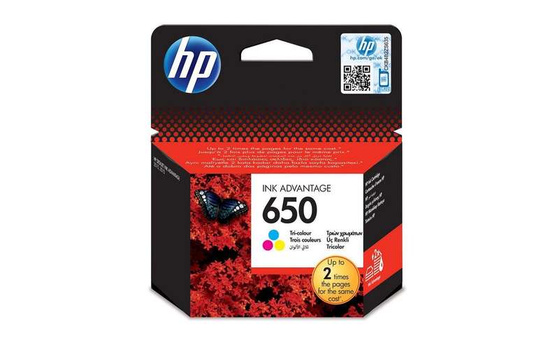 HP 650 Tri-Colour Ink Cartridge