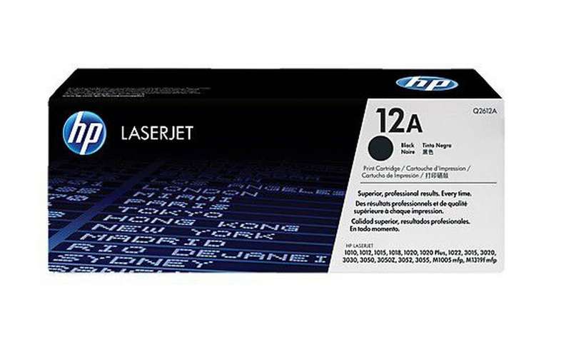 HP 12A Black Original LaserJet Toner Cartridge