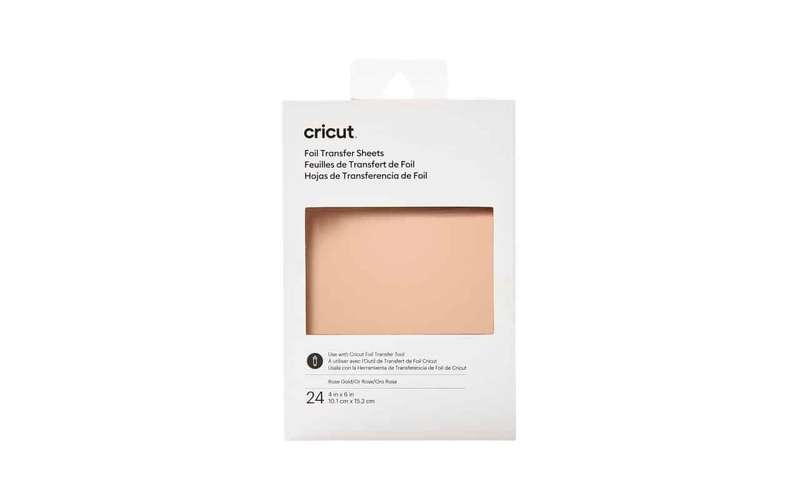 Cricut Transfer Foil Sheets 10.1x15.2cm 24-sheets Rose Gold