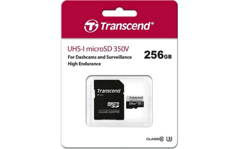 Transcend 350V 256GB High Endurance Micro SD UHS