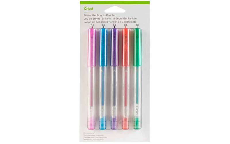 Cricut Explore + Maker Gel Pen 5-pack (Glitter Brights)