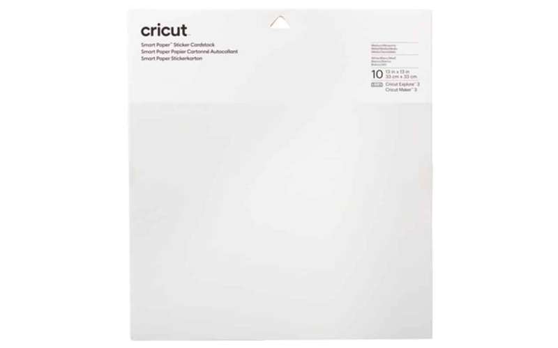 Cricut Smart Sticker Cardstock 33x33cm 10 sheets (White)