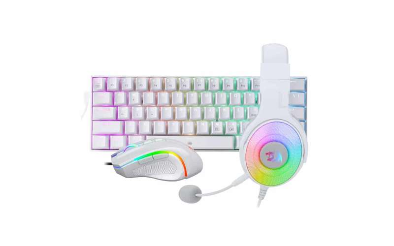 Redragon 3IN1 MS|HS|KB Wired Combo - White