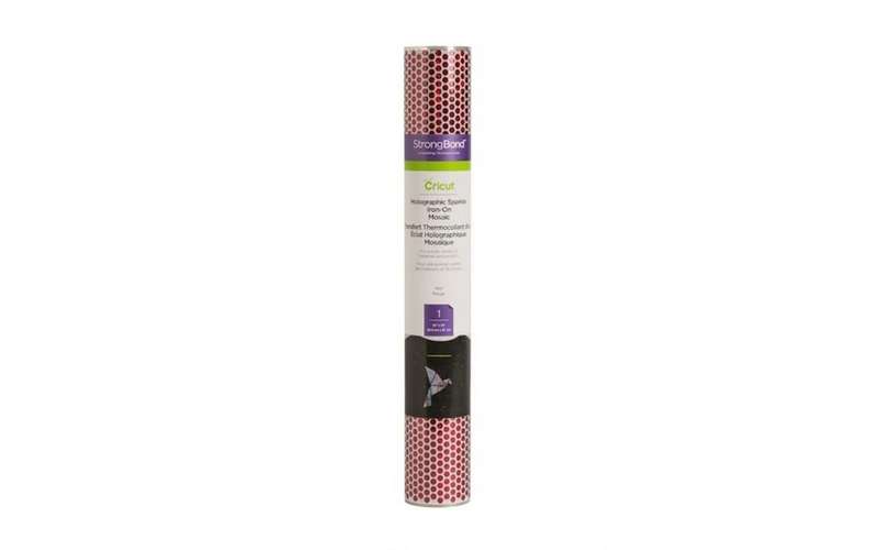 Cricut holo Sparkle Iron-On 12x24'' (Mosaic Circles Red)